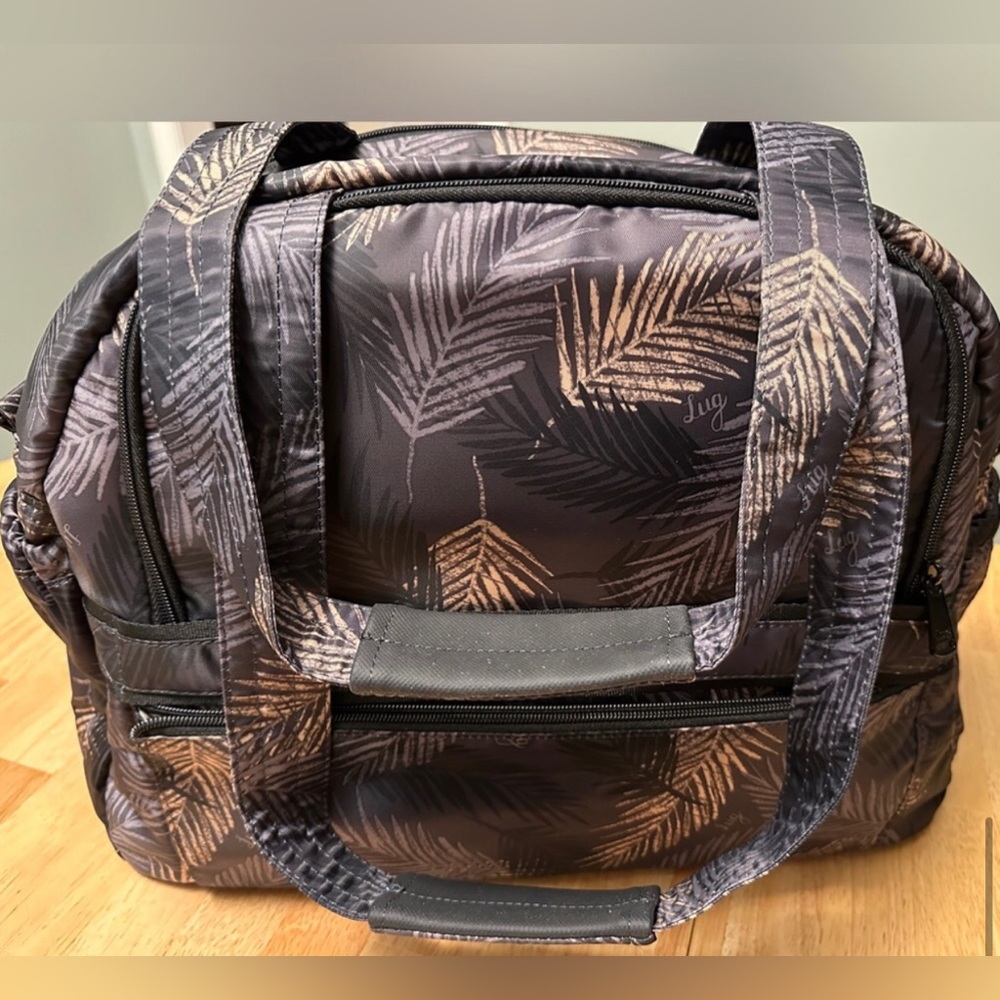 Lug Overnight Duffel Bag - Cartwheel tropical 🌴 fog print.